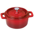 Red Enamel Cast Iron Mini Cocotte